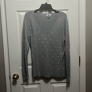 Old Navy polka dot sweater large